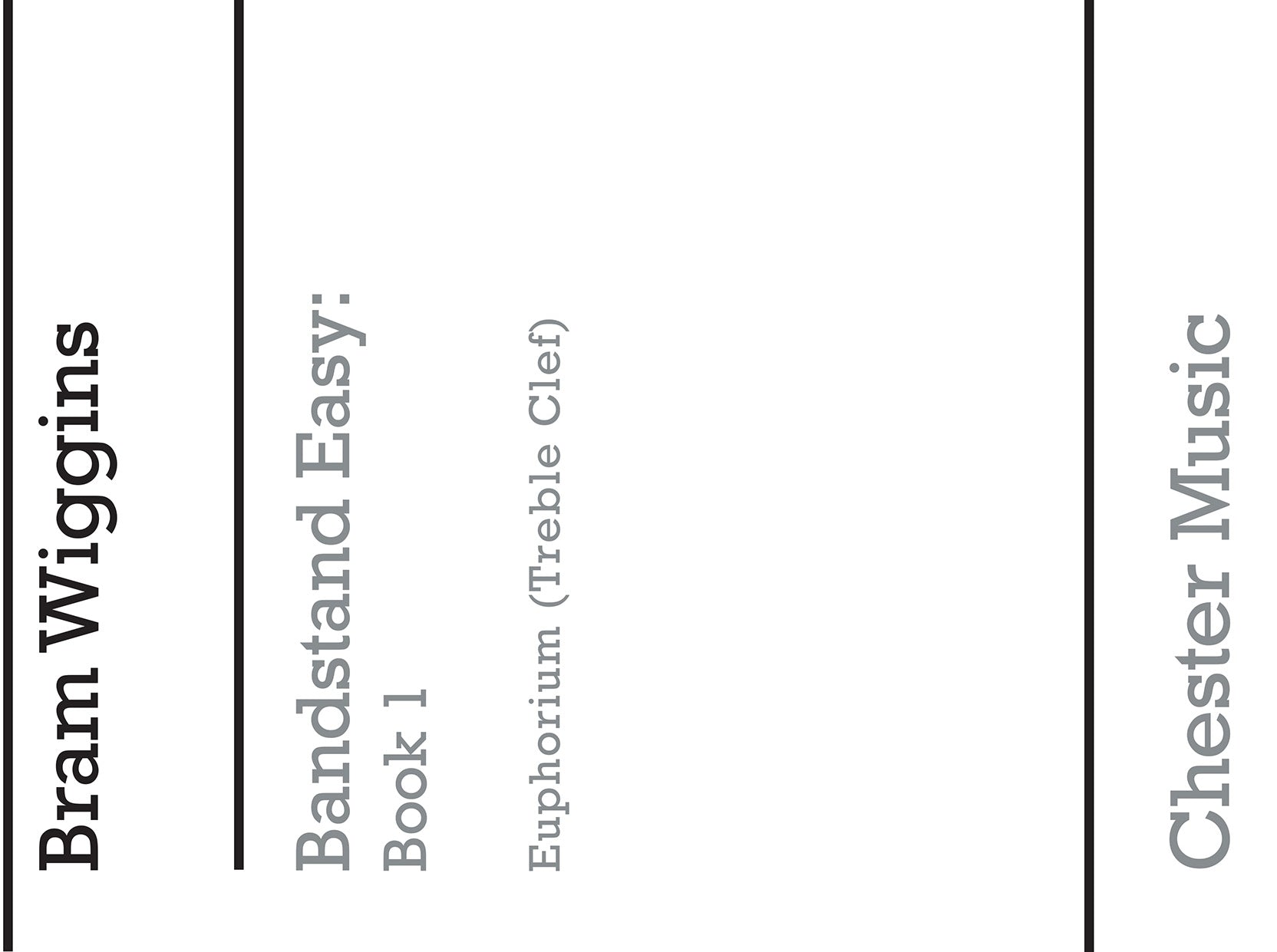 Bandstand Easy Book 1 (Euphonium TC), Partie séparée pour euphonium TC