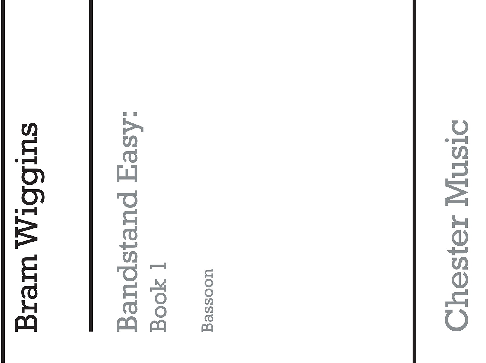 Bandstand Easy 1 (Bassoon), Partie séparée pour basson