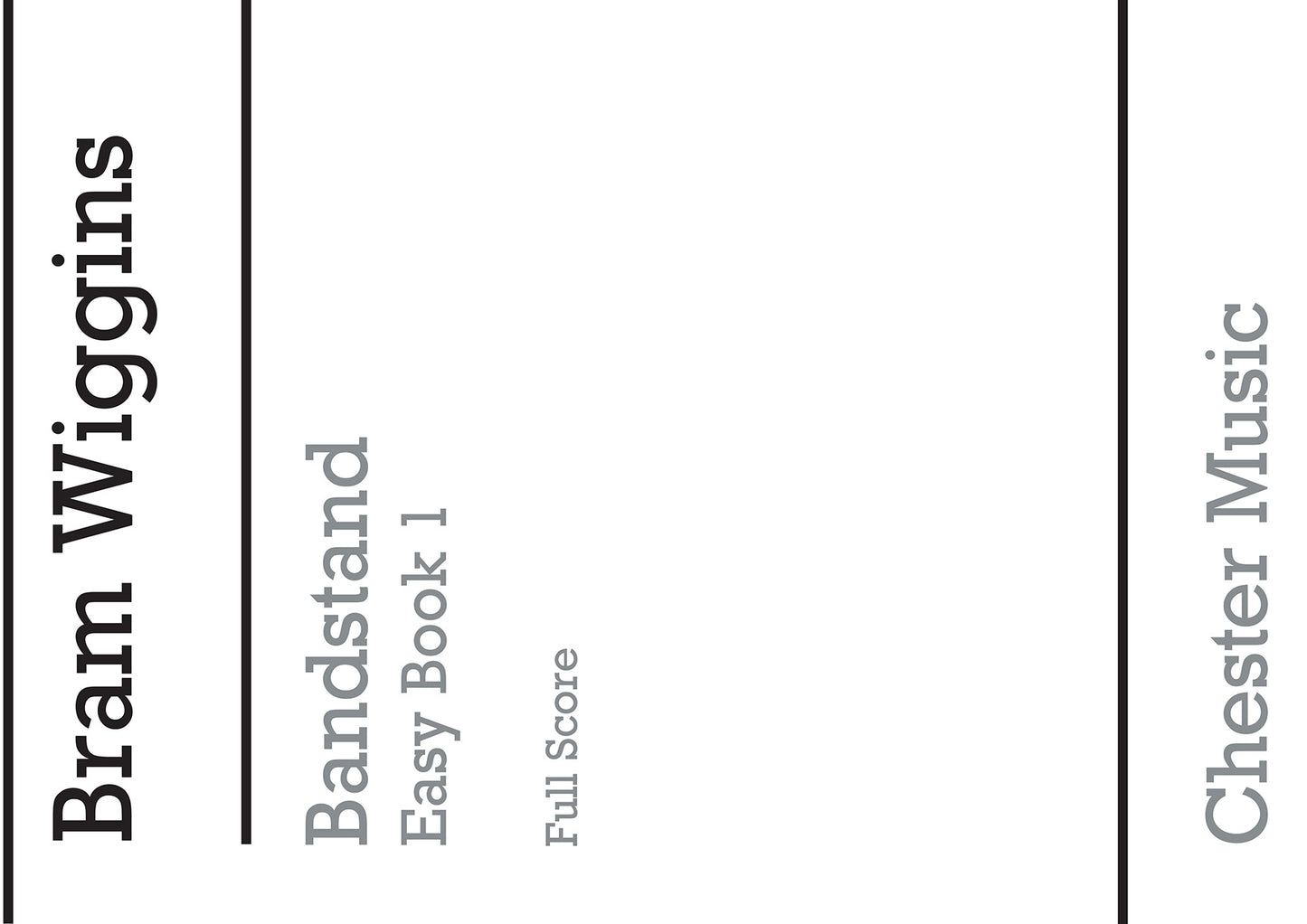 Bandstand Easy Book 1 (Full Score), Partition pour orchestre d'harmonie