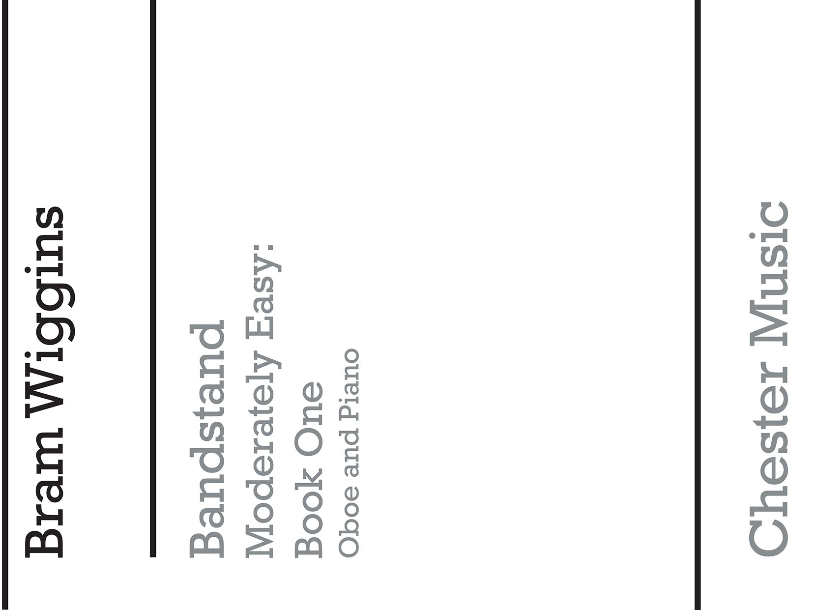 Bandstand Moderately Easy Book 1 (Oboe), Partie séparée pour hautbois