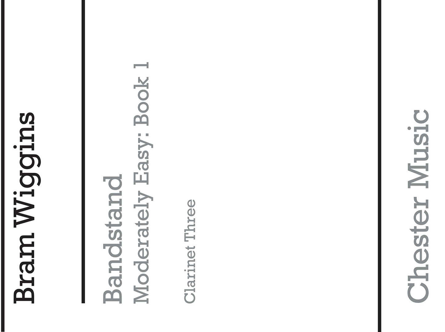 Bandstand Moderately Easy Book 1 (Clarinet 3), Partie séparée pour clarinette
