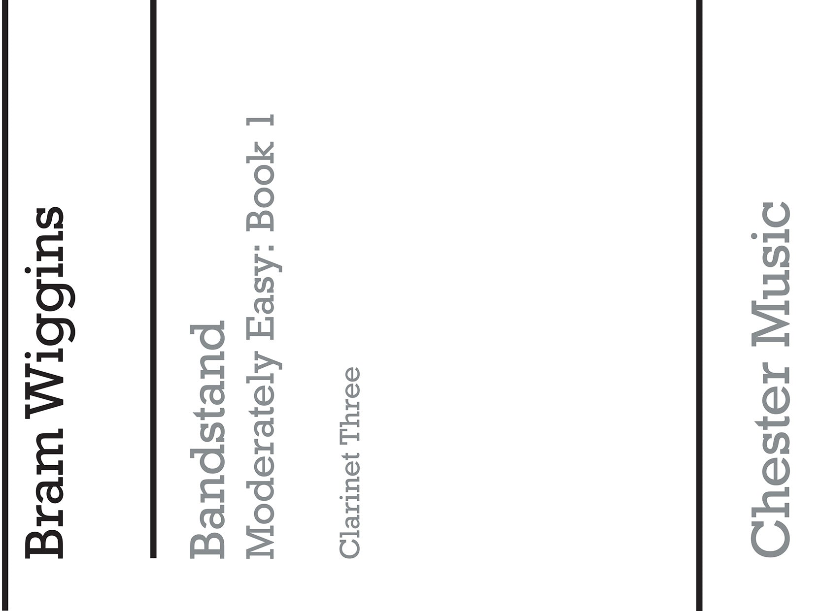 Bandstand Moderately Easy Book 1 (Clarinet 3), Partie séparée pour clarinette
