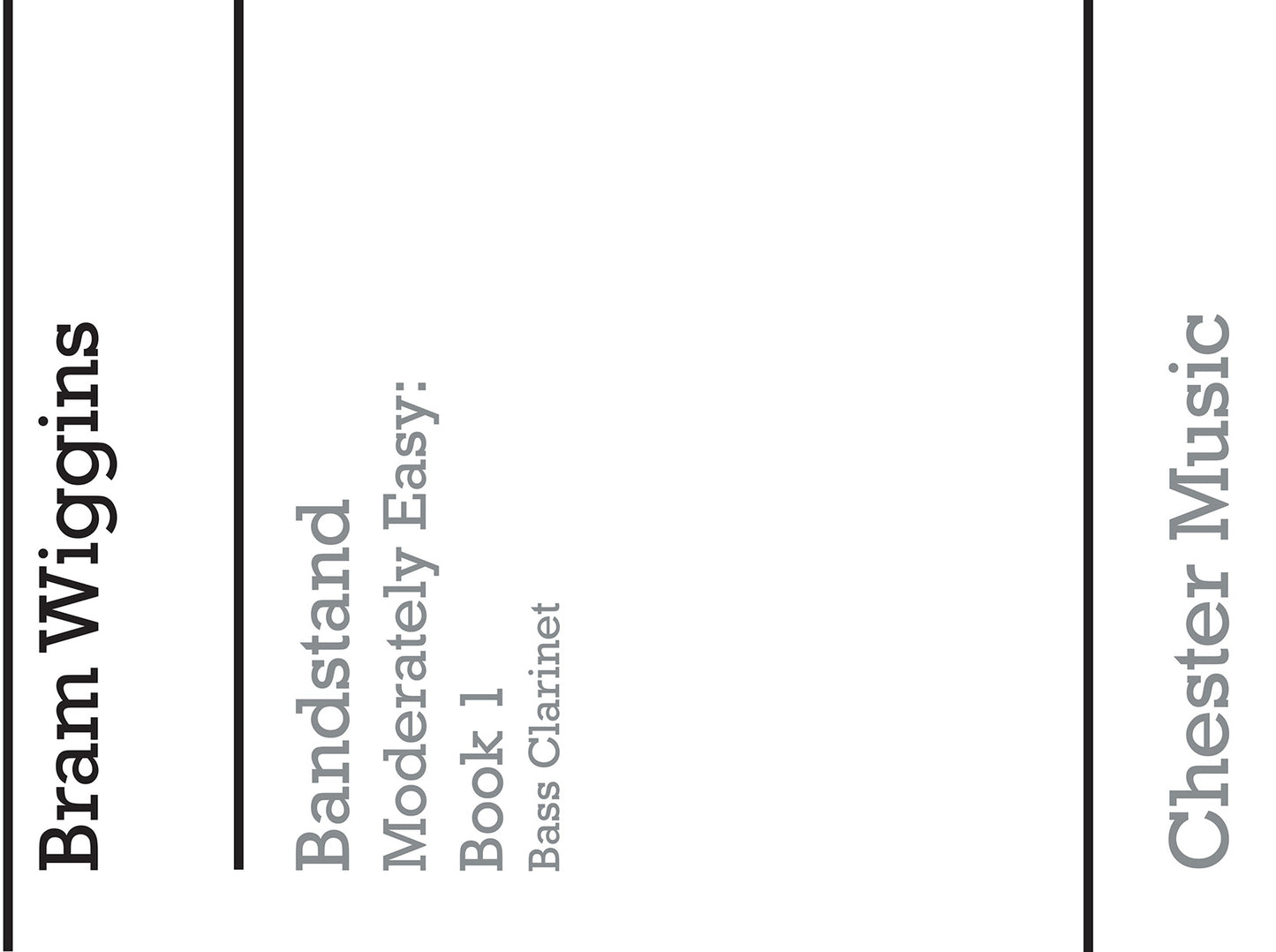 Bandstand Moderately Easy Book 1 (Bass Clarinet), Partie séparée pour clarinette basse
