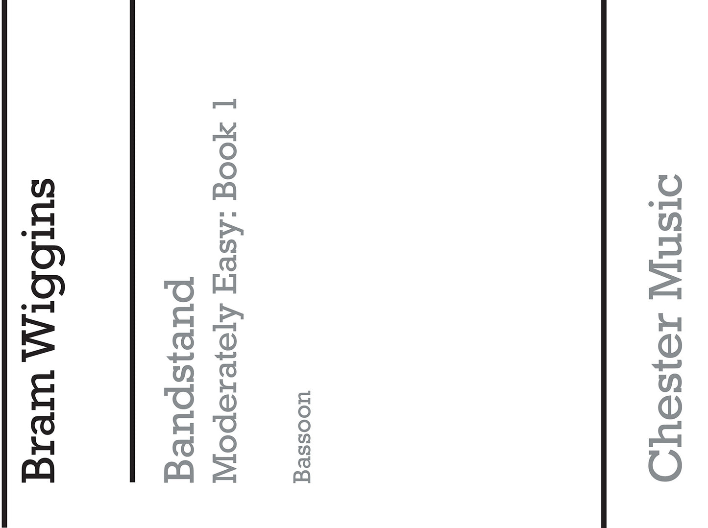 Bandstand Moderately Easy Book 1 (Bassoon), Partie séparée pour basson