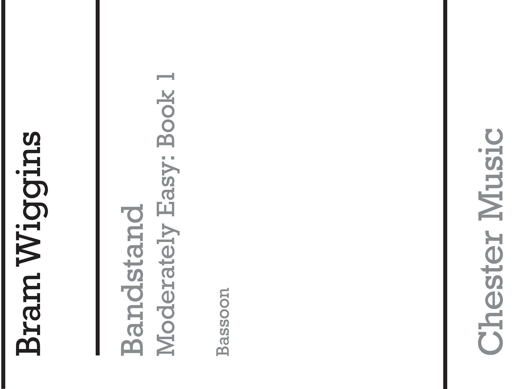 Bandstand Moderately Easy Book 1 (Bassoon), Partie séparée pour basson