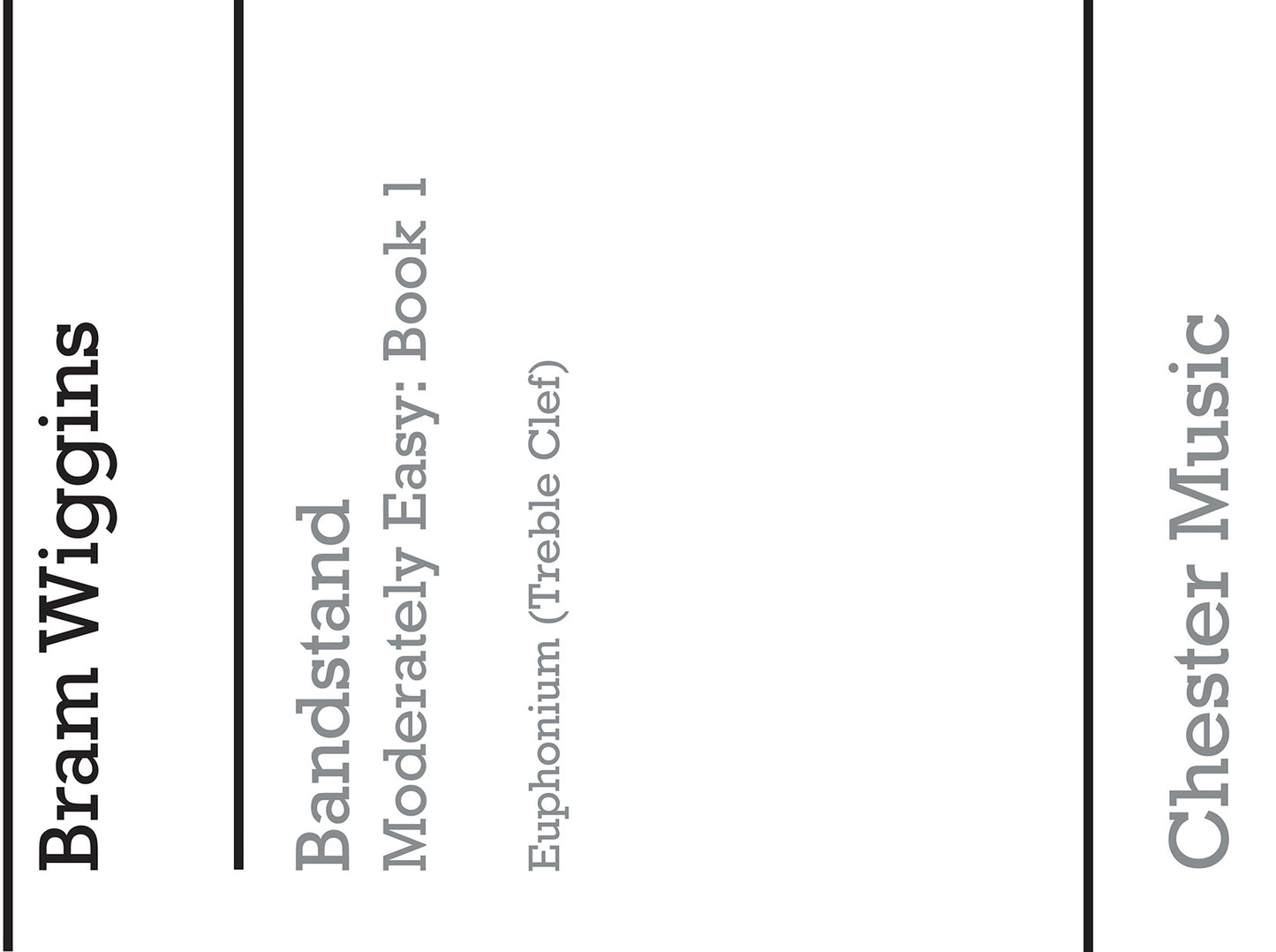 Bandstand Moderately Easy Book 1 (Euphonium TC), Partie séparée pour euphonium TC