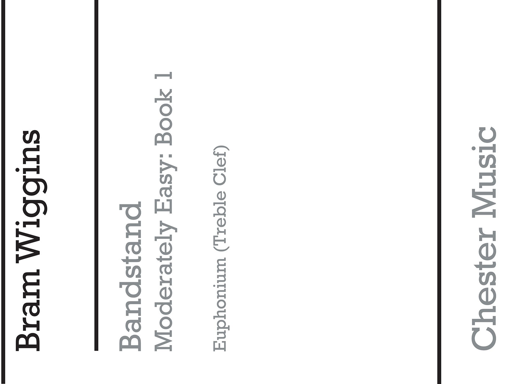 Bandstand Moderately Easy Book 1 (Euphonium TC), Partie séparée pour euphonium TC