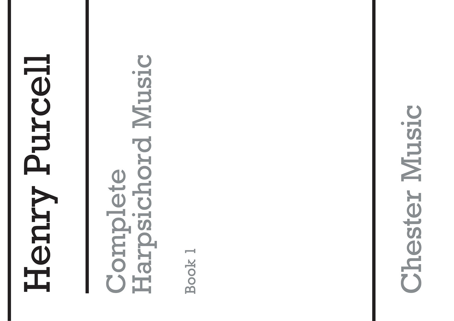 Complete Harpsichord Music Book 1 de Henry Purcell, Livre pour clavecin