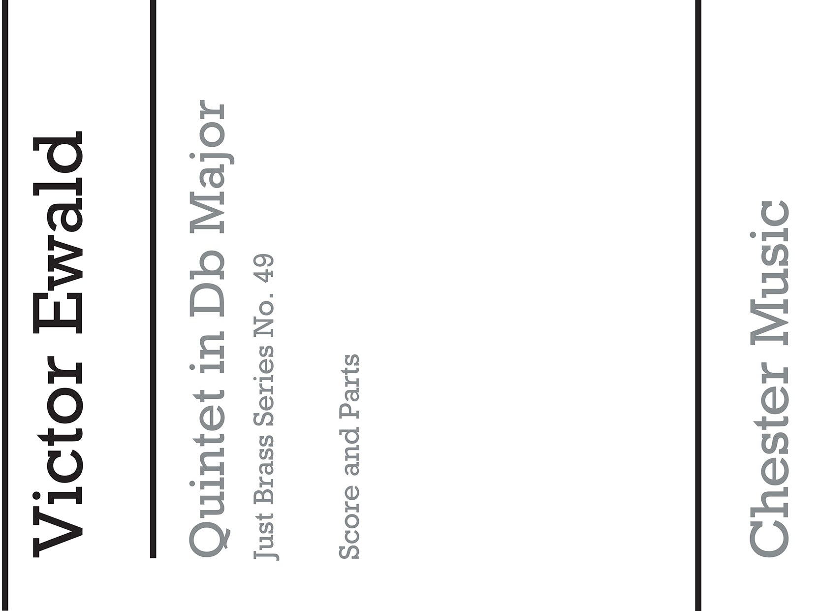 Quintet In Db Major de Victor Ewald, Partition + parties pour quintette de cuivres