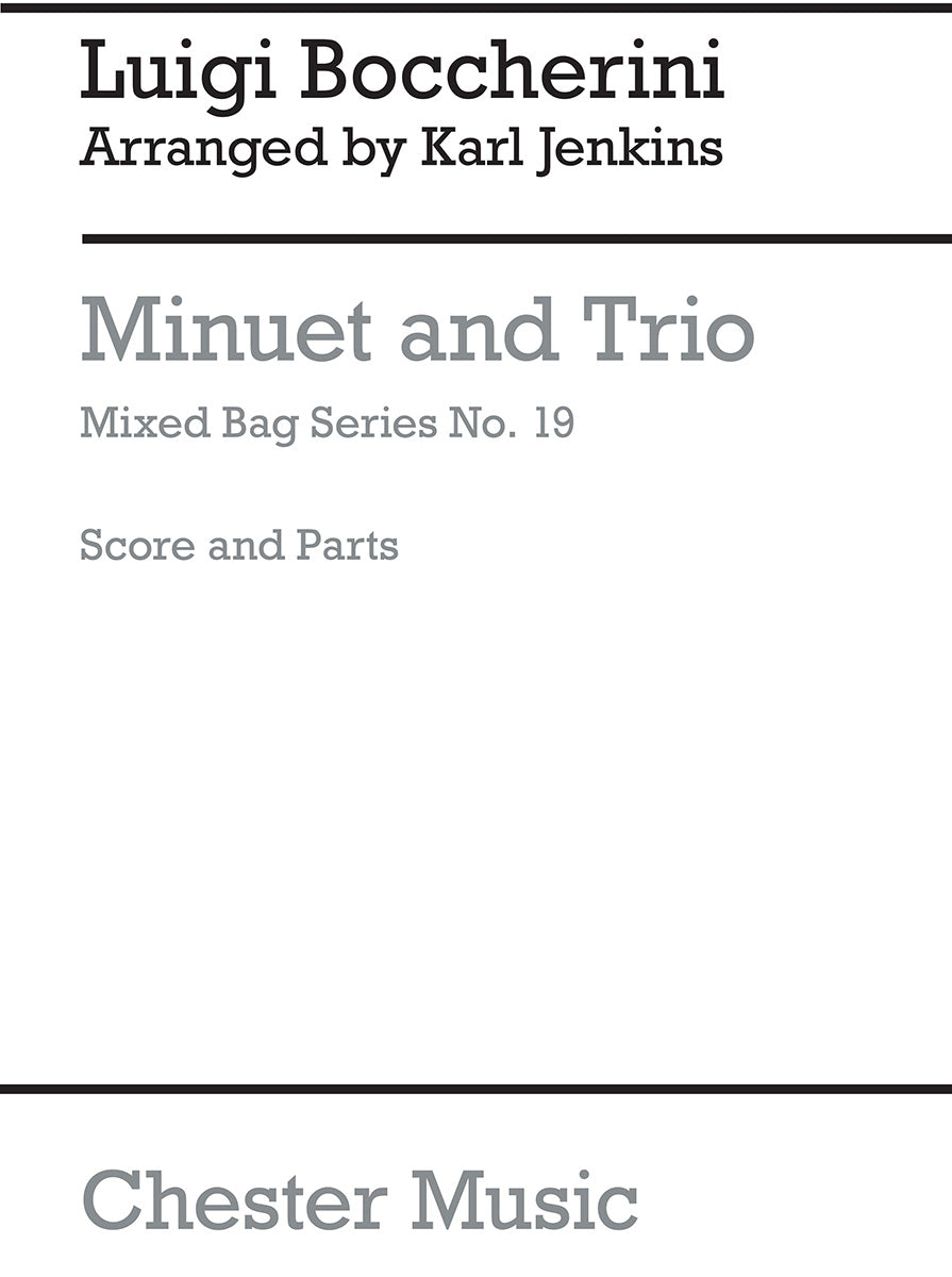 Minuet And Trio de Luigi Boccherini, Partition + parties pour ensemble à vent