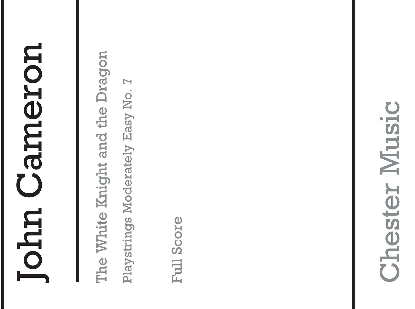 Playstrings Moderately Easy No. 7 de John Cameron, Livre pour orchestre
