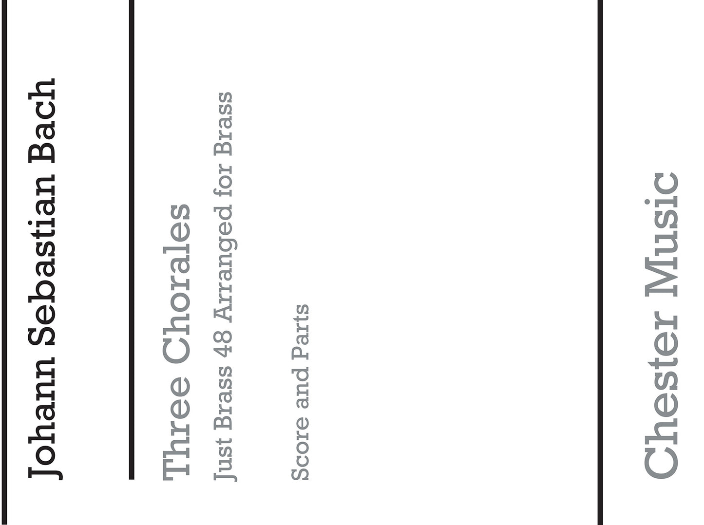 Three Chorales de Johann Sebastian Bach, Partition + parties pour ensemble de cuivres