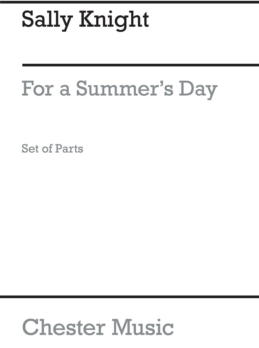 Playstrings No. 11 For A Summer's Day (Knight) de Sally Knight, Livre pour orchestre