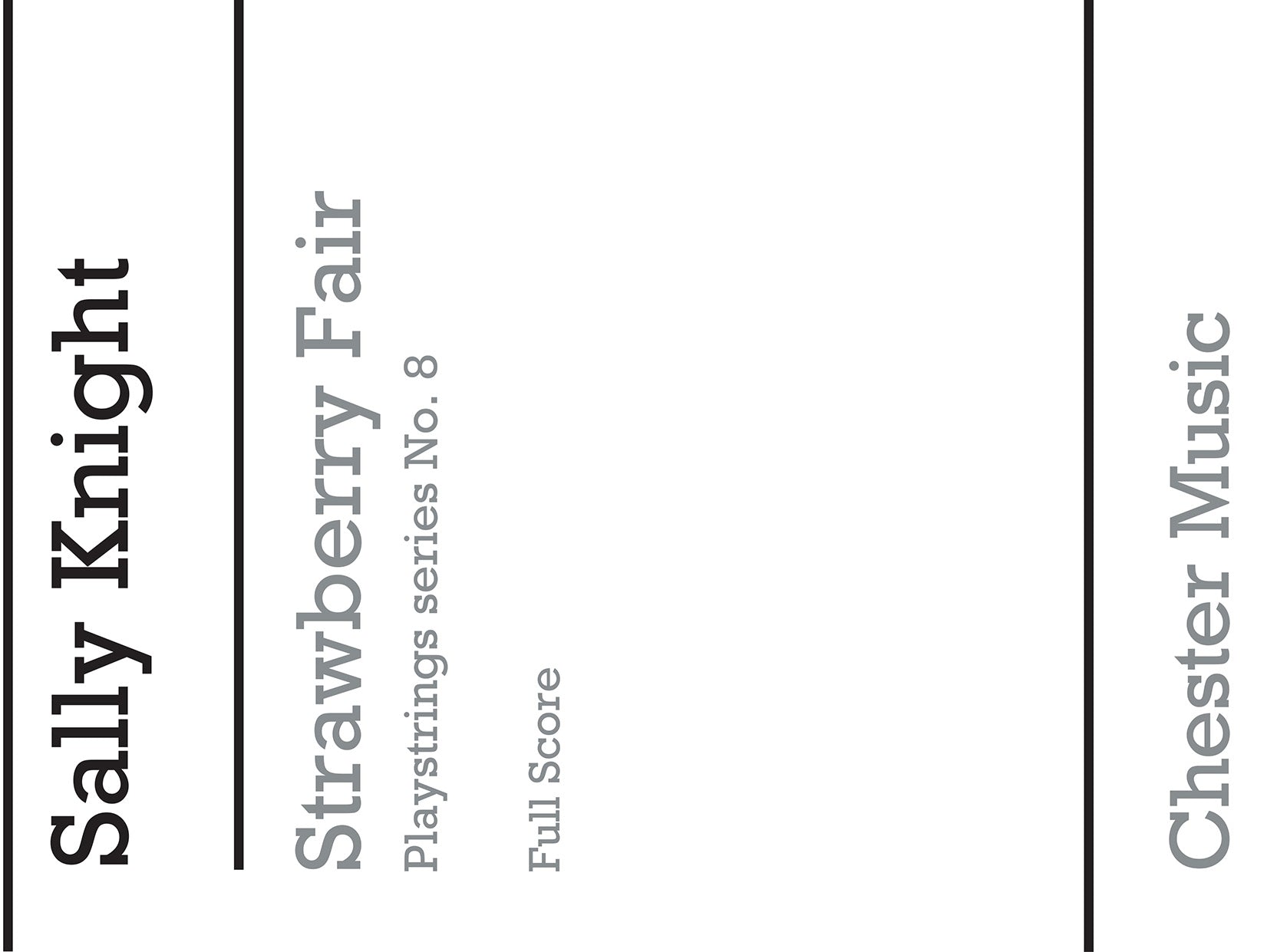 Playstrings Easy No. 8 Strawberry Fair- Score de Sally Knight, Partition pour orchestre