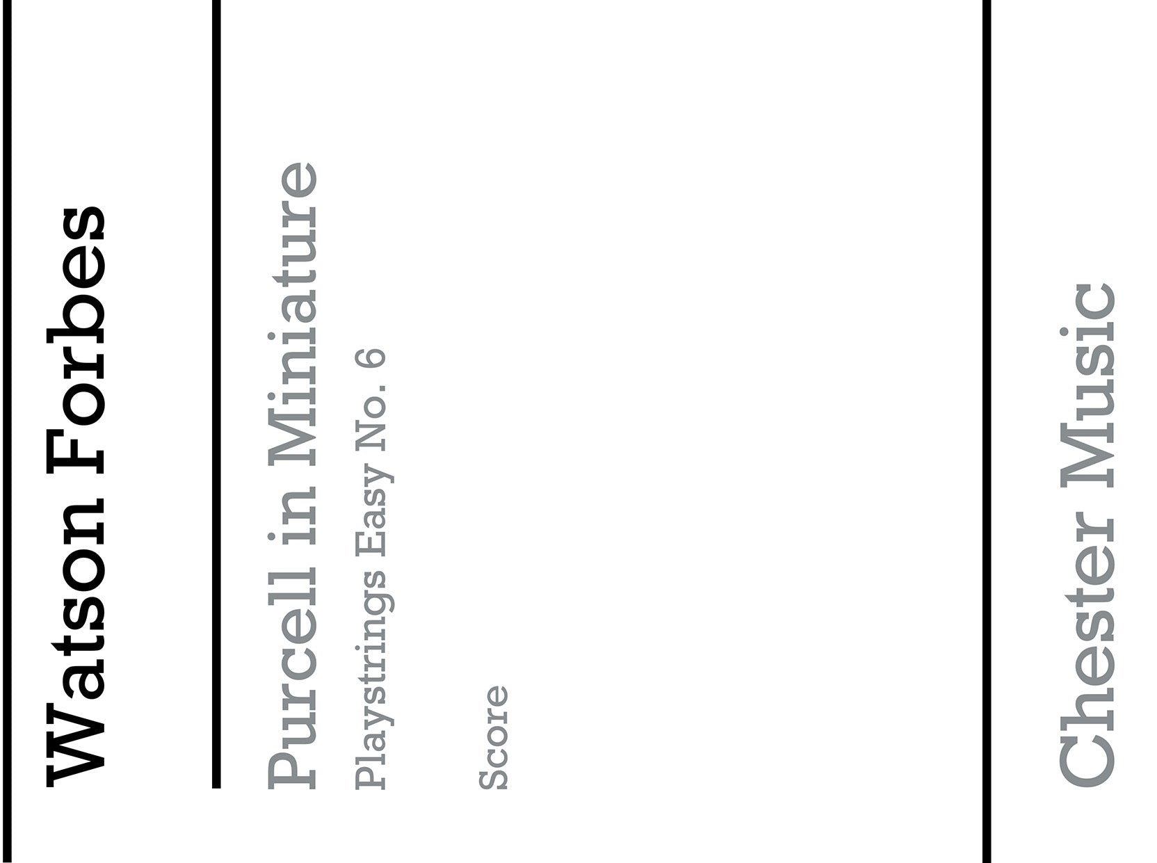Playstrings Easy No. 6 Purcell In Miniature de Henry Purcell, Livre pour orchestre