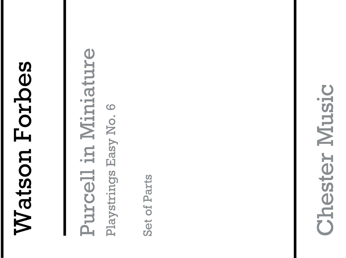 Playstrings Easy No. 6 Purcell In Miniature de Henry Purcell, Livre pour orchestre