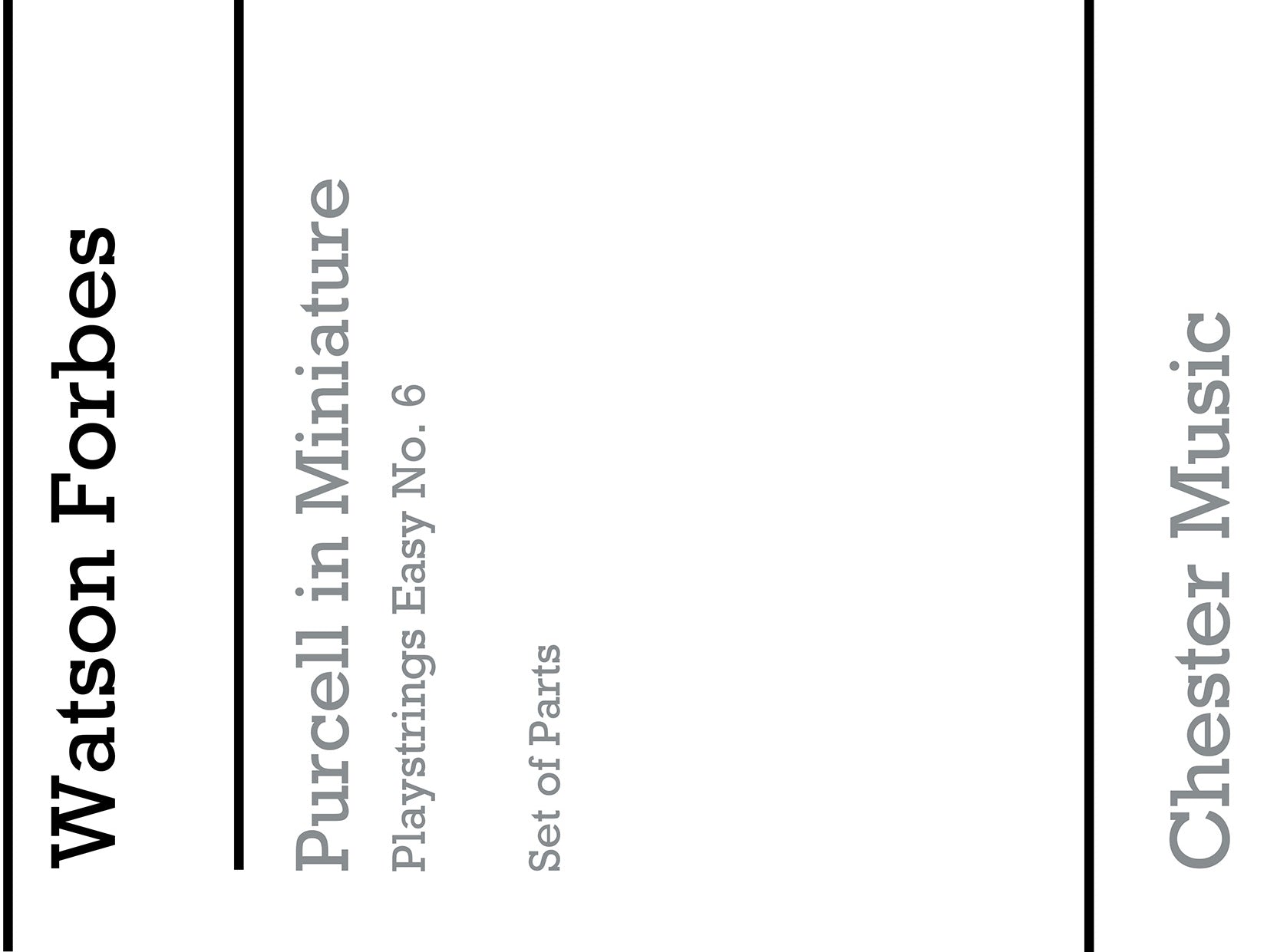 Playstrings Easy No. 6 Purcell In Miniature de Henry Purcell, Livre pour orchestre