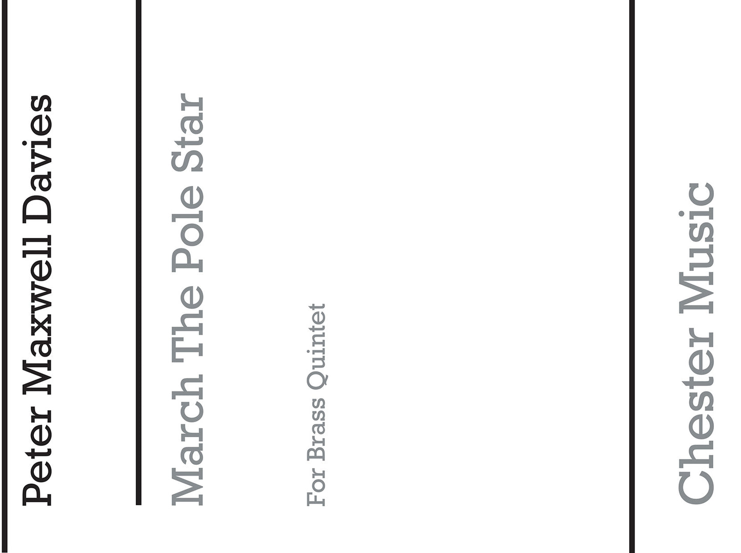 March On The Pole Star de Peter Maxwell Davies, Partition pour trompette et Cor et Trombone et Tuba