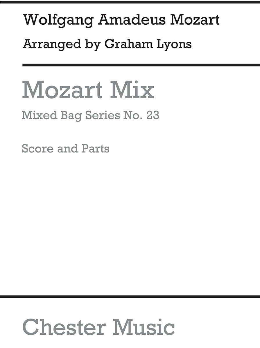 Mozart Mix de Wolfgang Amadeus Mozart, Partition + parties pour ensemble à vent