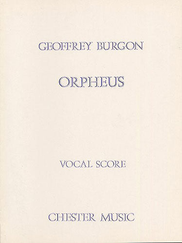 Orpheus de Geoffrey Burgon, Livre pour soprano et Ténor et Voix de baryton et Voix de basse et Accompagnement de piano