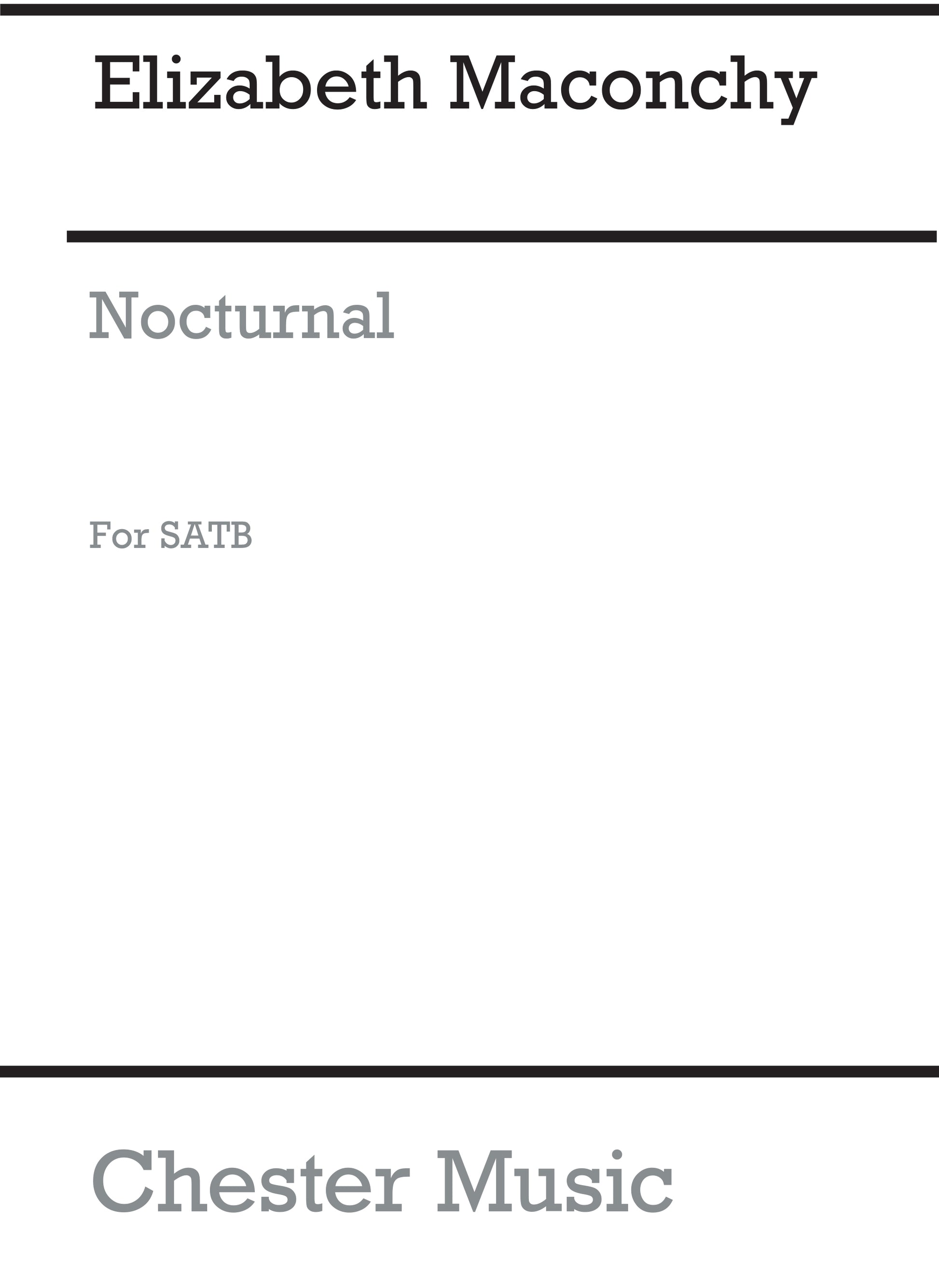 Nocturnal for SATB Chorus de Elizabeth Maconchy, Partition chorale pour sATB