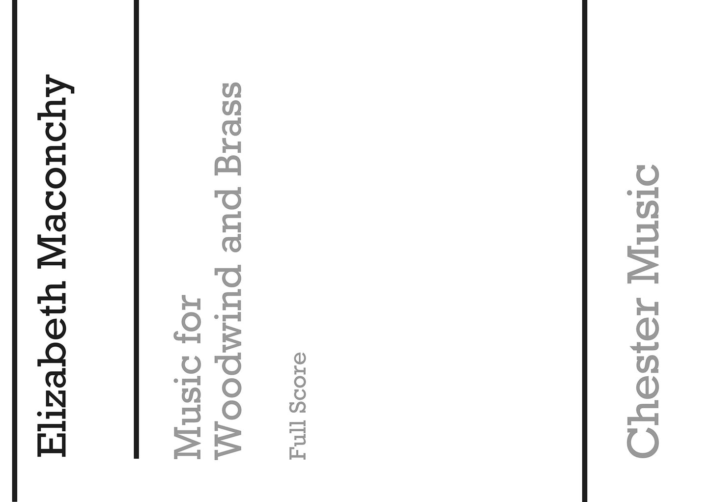 Maconchy Music For Woodwind And Brass (1965) F/s de Elizabeth Maconchy, Livre pour orchestre