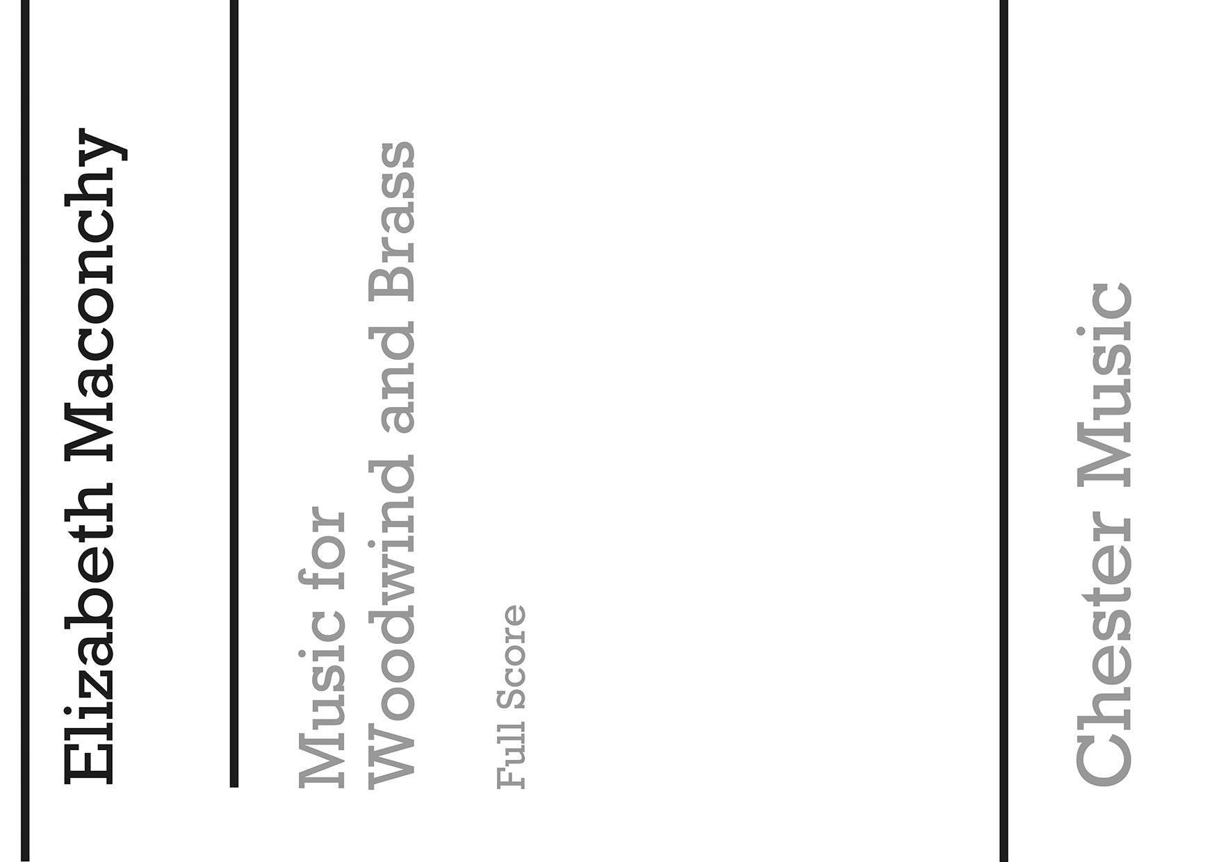 Maconchy Music For Woodwind And Brass (1965) F/s de Elizabeth Maconchy, Livre pour orchestre