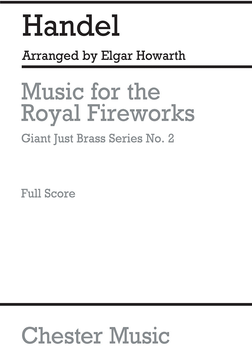 Music For The Royal Fireworks de Georg Friedrich Händel, Partition pour ensemble de cuivres