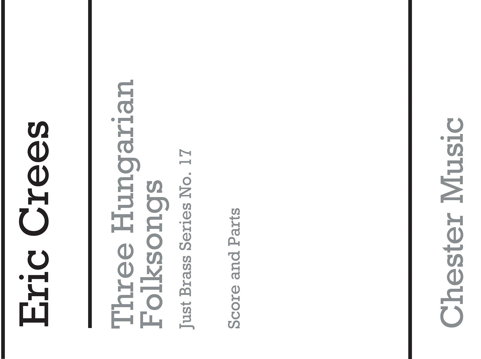 Three Hungarian Folksongs de Eric Crees, Partition + parties pour ensemble de cuivres