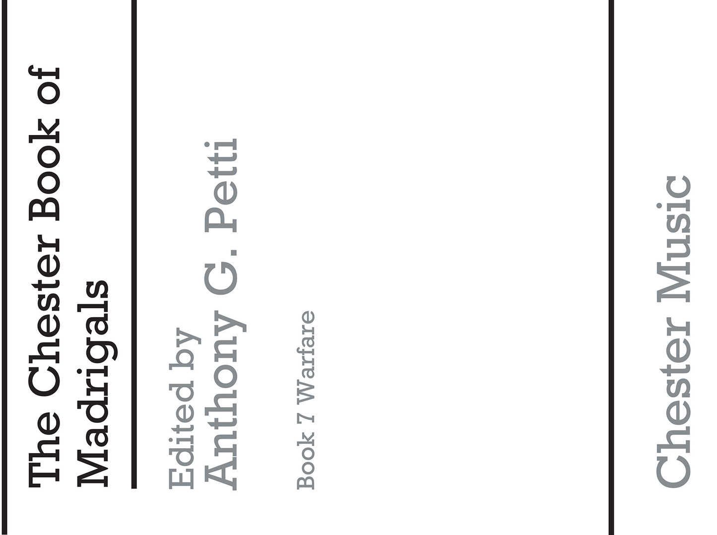 The Chester Books Of Madrigals 7, Livre pour sATB et Piano