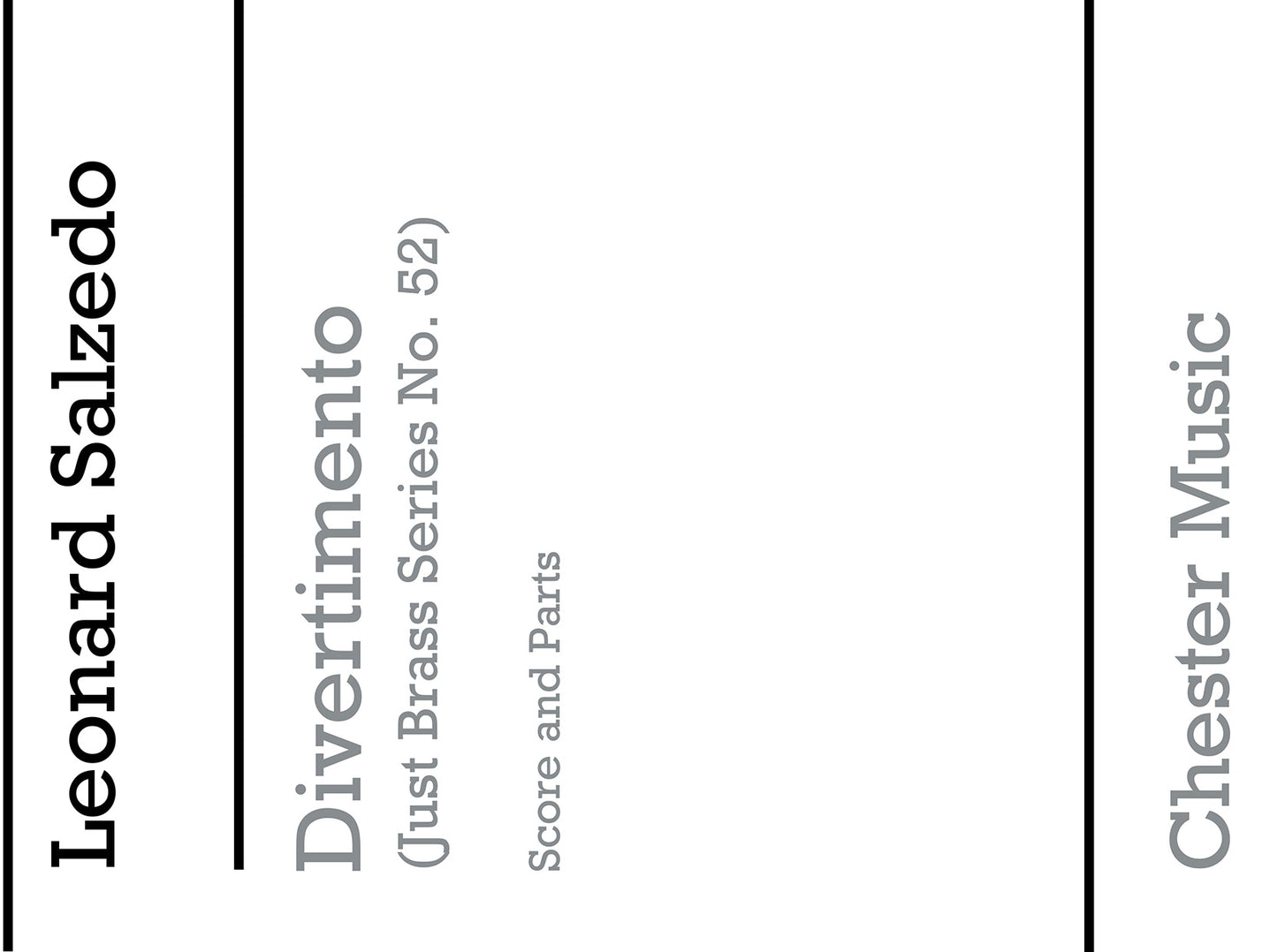 Divertimento Op. 49 de Leonard Salzedo, Partition + parties pour sextuor de cuivres