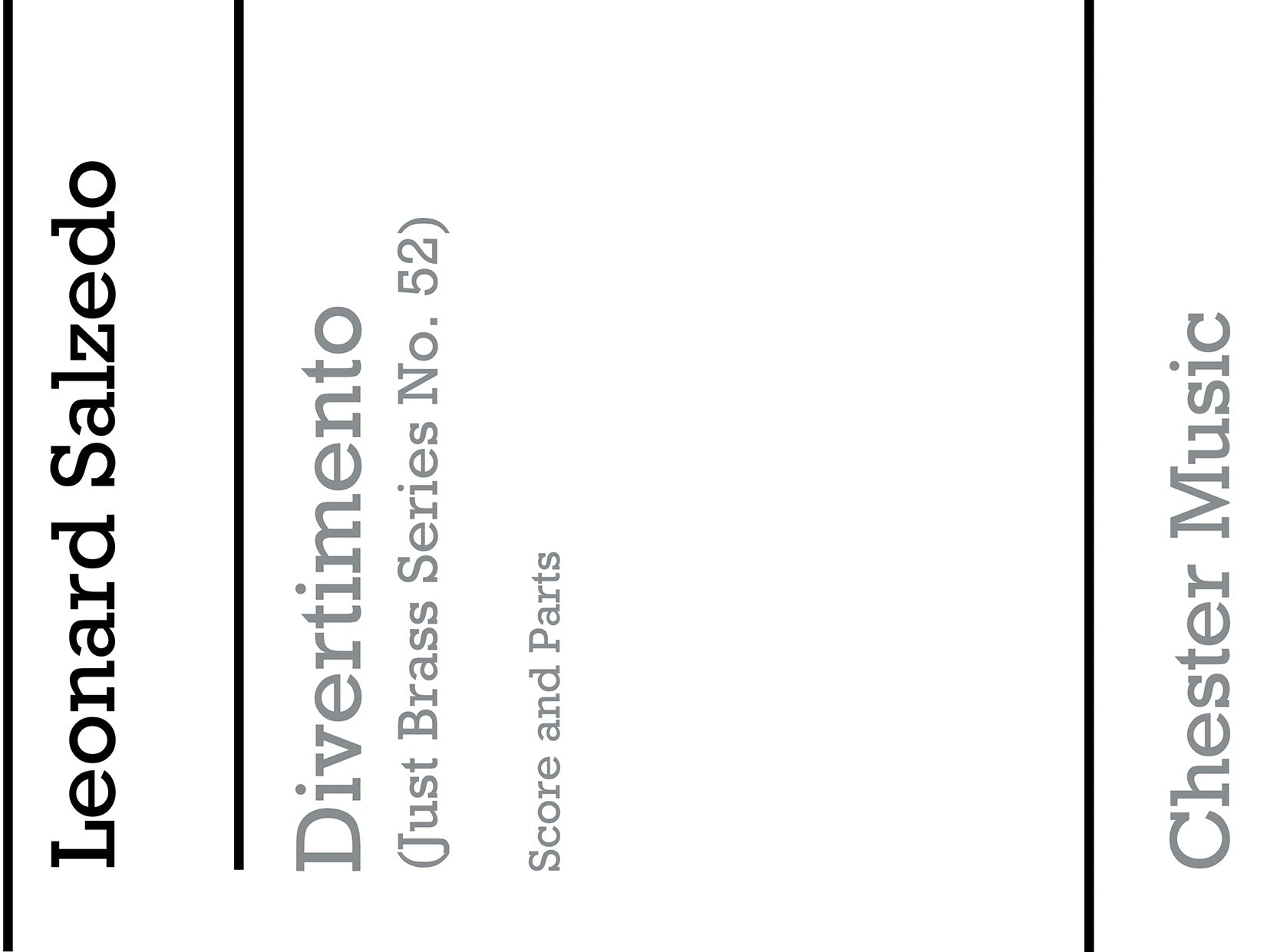 Divertimento Op. 49 de Leonard Salzedo, Partition + parties pour sextuor de cuivres