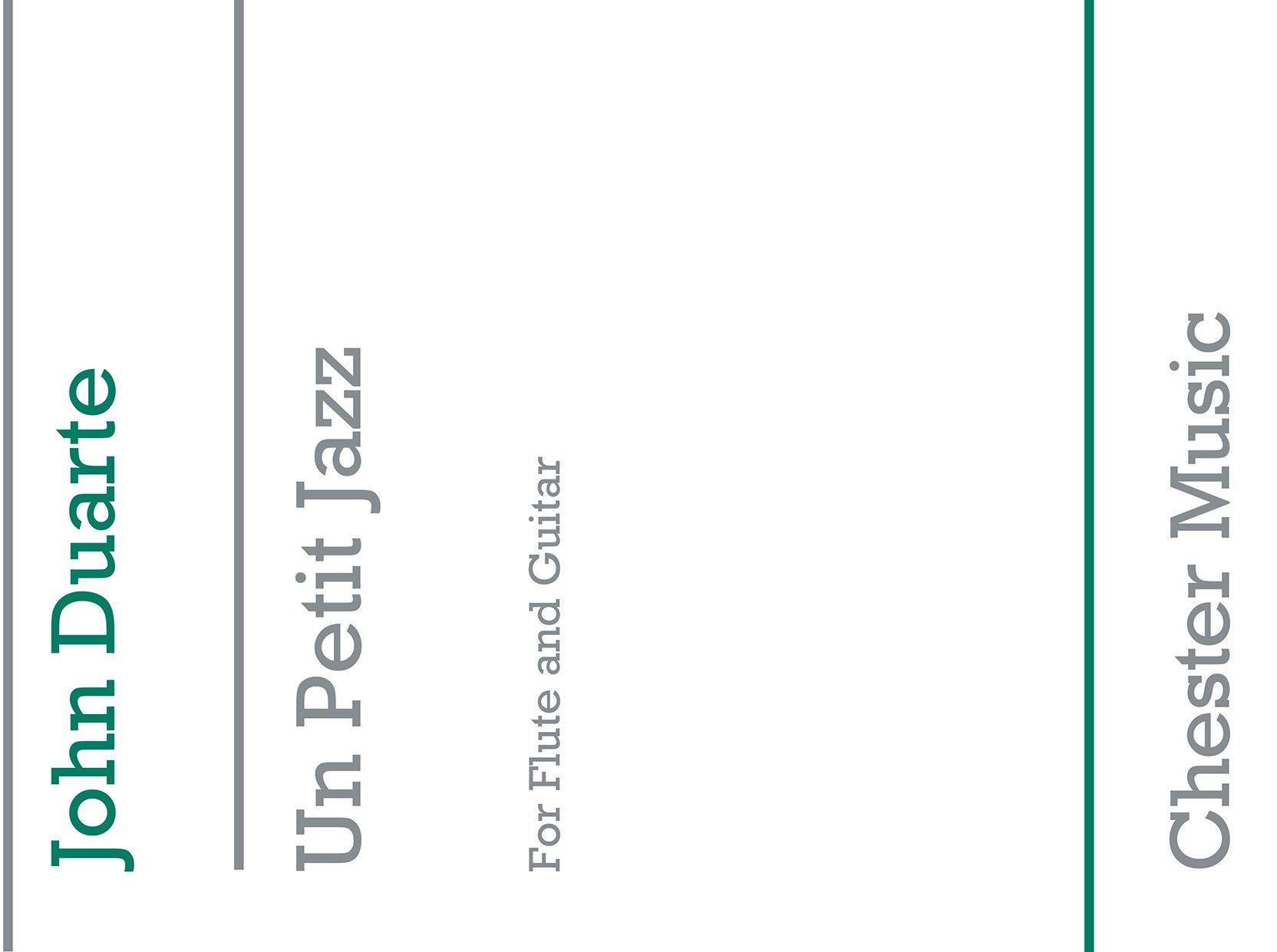 Un Petit Jazz For Flute And Guitar de John Duarte, Livre pour flûte à bec et Flûte et Guitare