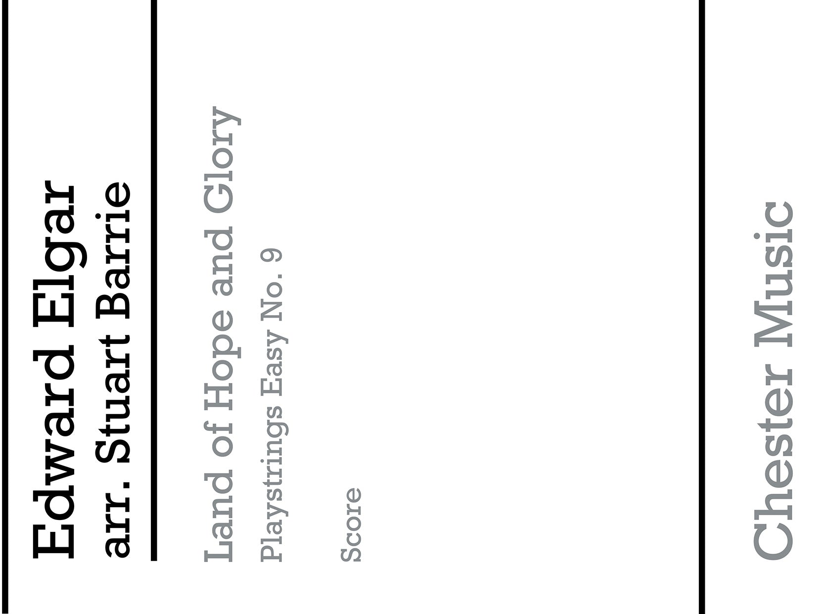 Playstrings Easy No. 9: Land Of Hope And Glory de Edward Elgar, Livre pour orchestre