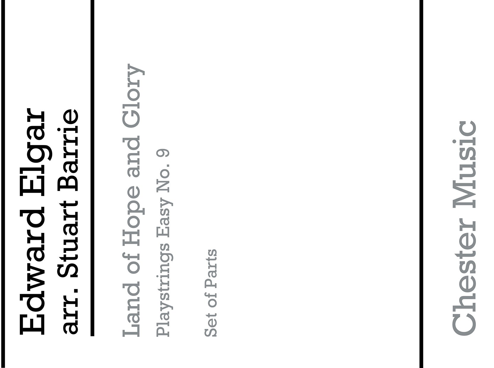 Playstrings Easy No. 9: Land Of Hope And Glory de Edward Elgar, Livre pour orchestre