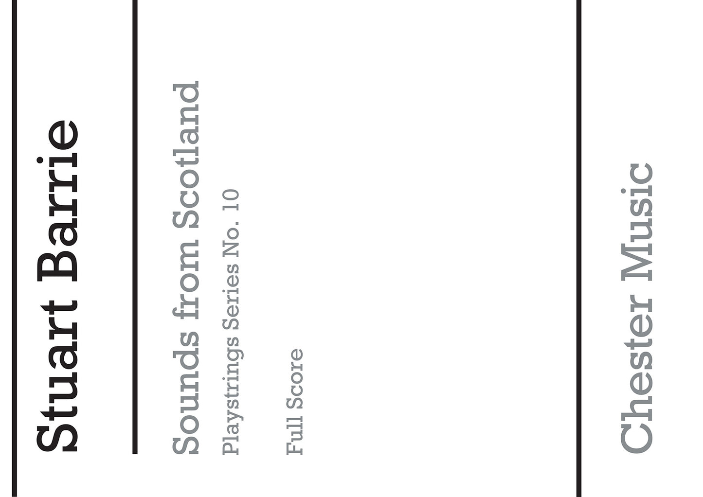 Playstrings No.10 Sounds From Scotland, Partition pour orchestre