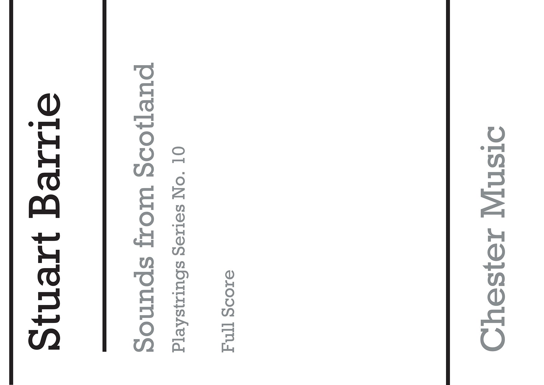 Playstrings No.10 Sounds From Scotland, Partition pour orchestre