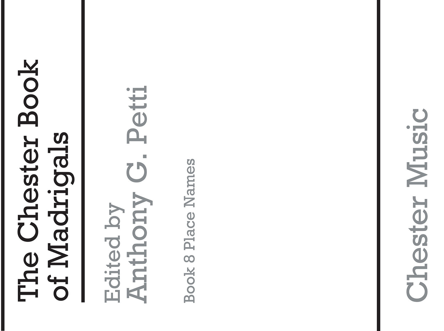 The Chester Books Of Madrigals 8, Livre pour sATB