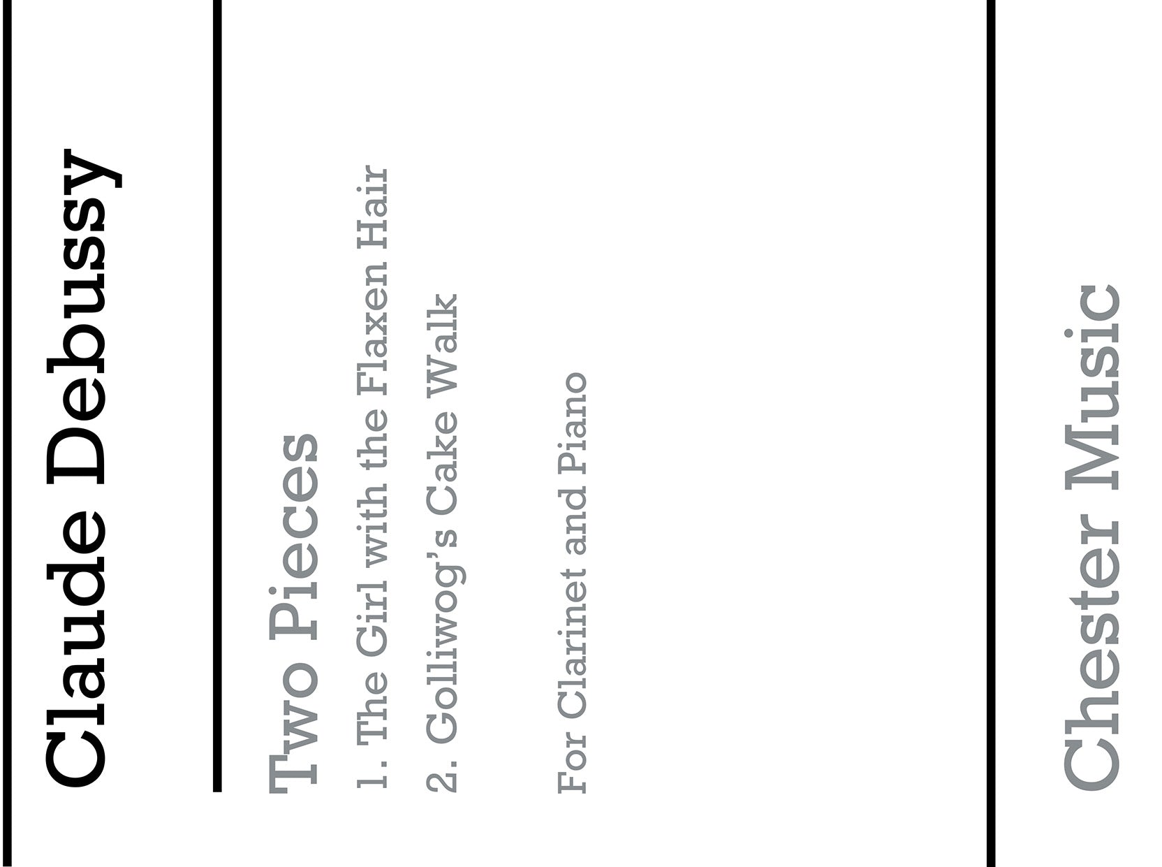 Two Pieces For Clarinet And Piano de Claude Debussy, Livre pour clarinette