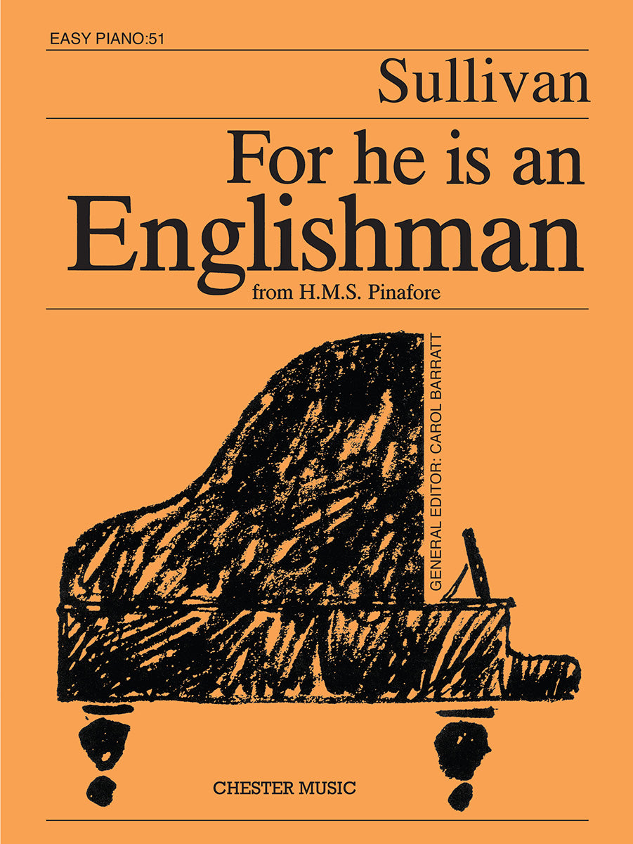 For He Is An Englishman de Arthur Seymour Sullivan, Livre pour piano facile