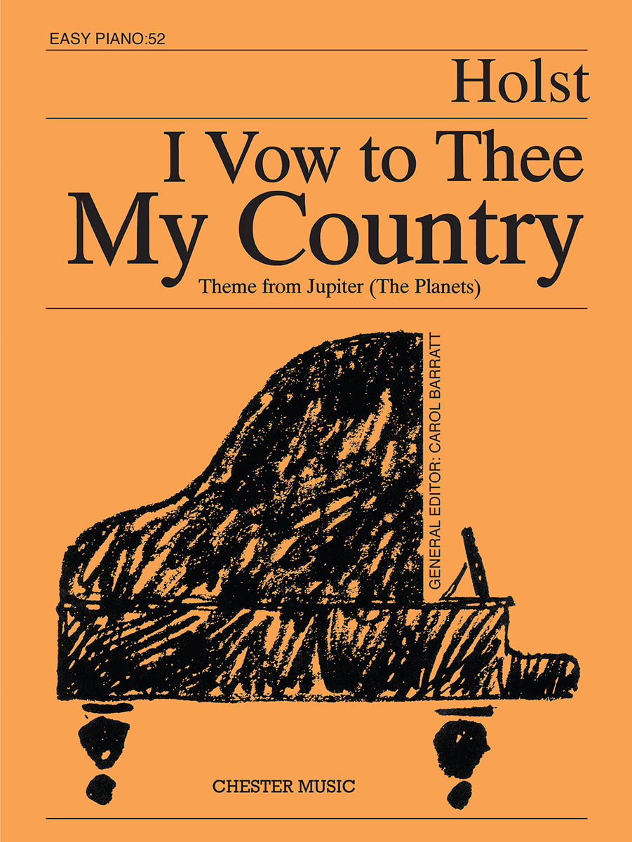 I Vow To Thee My Country (Easy Piano No.52) de Gustav Holst, Livre pour piano facile