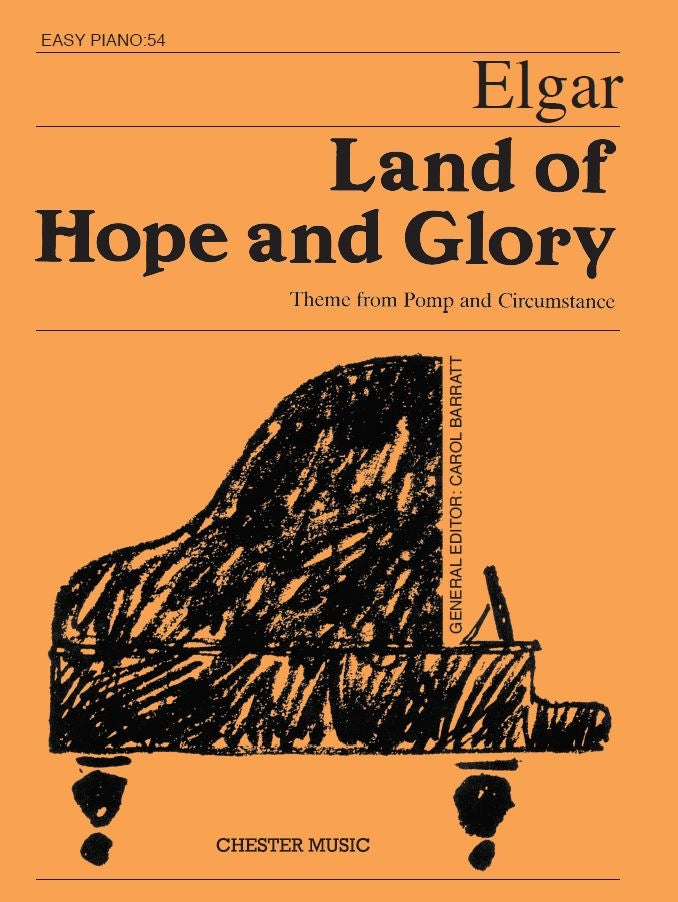 Land Of Hope And Glory de Edward Elgar, Feuillet pour piano facile