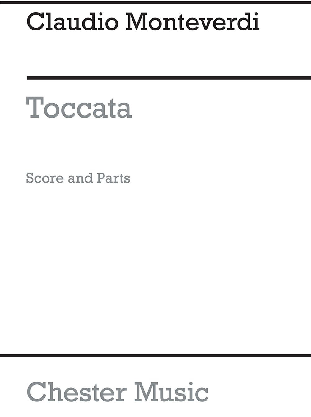 Toccata de Claudio Monteverdi, Partition + parties pour ensemble à vent