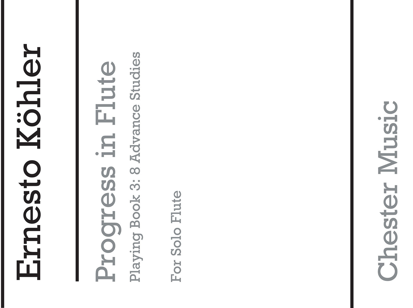 Progress In Flute Playing Op.33 Book 3 de Ernesto Köhler, Livre pour flûte