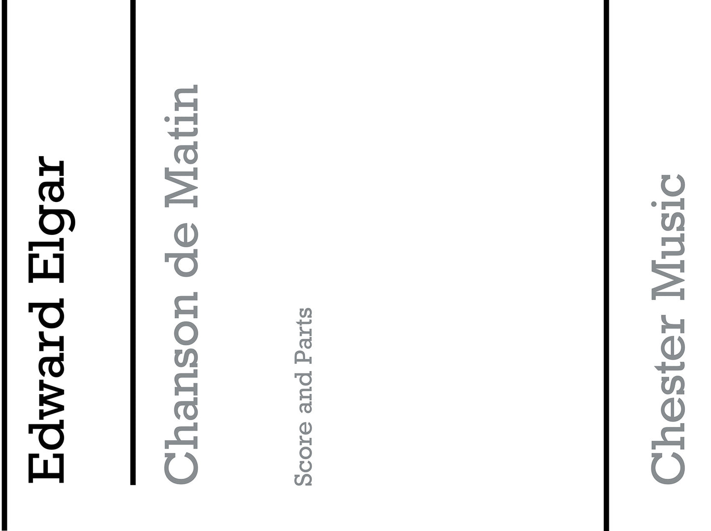 Chanson De Matin de Edward Elgar, Partition + parties pour quintette de cuivres
