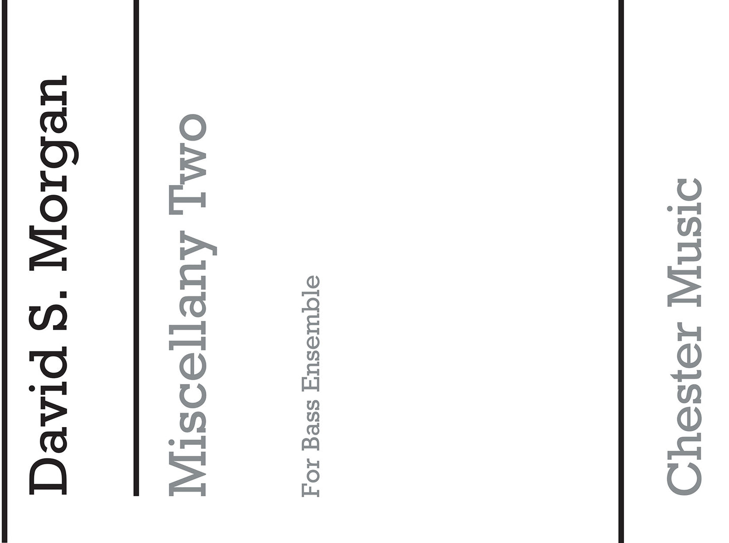 Miscellany Two de David S. Morgan, Partition + parties pour quatuor de cuivres