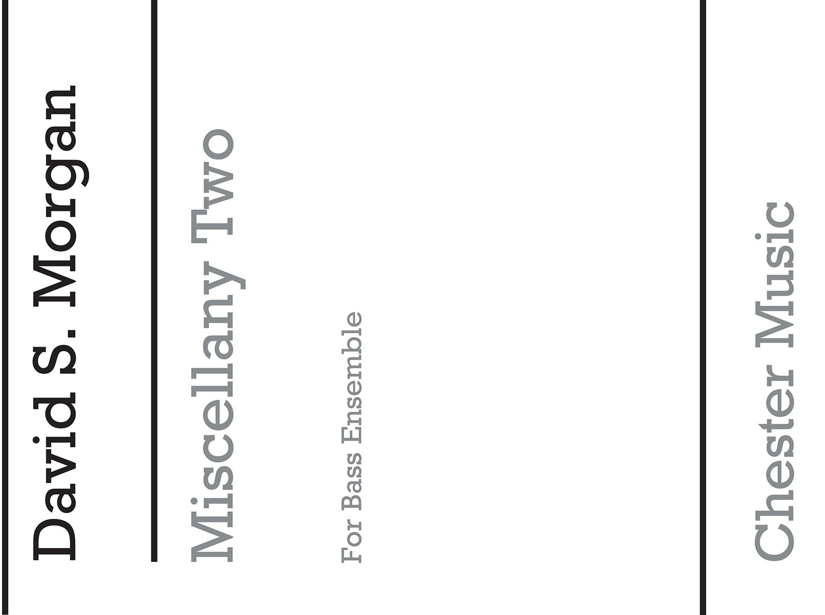 Miscellany Two de David S. Morgan, Partition + parties pour quatuor de cuivres
