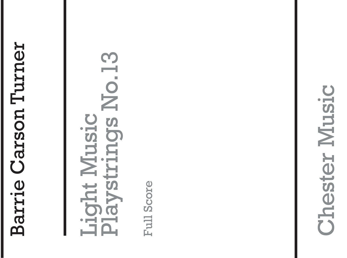 Playstrings Easy No.13 Light Music, Partition pour orchestre