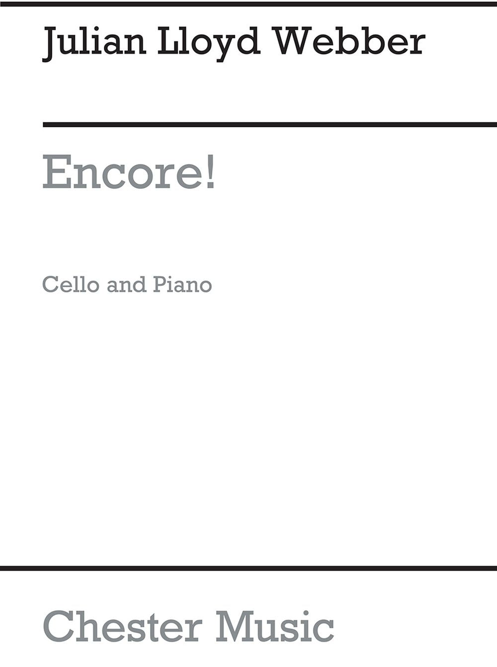 Encore! 12 Favourites For Cello de Julian Lloyd Webber, Livre pour accompagnement de piano