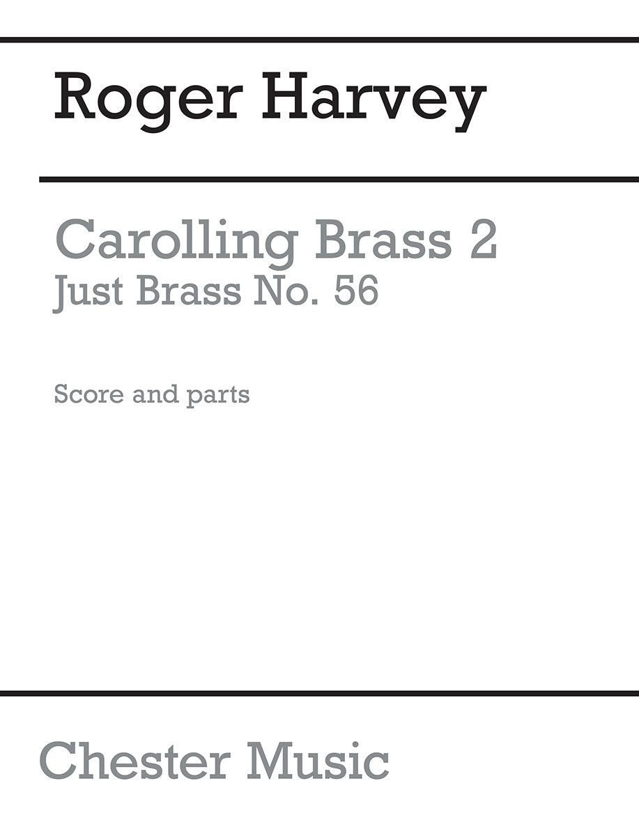 Carolling Brass 2 de Roger Harvey, Partition + parties pour quintette de cuivres